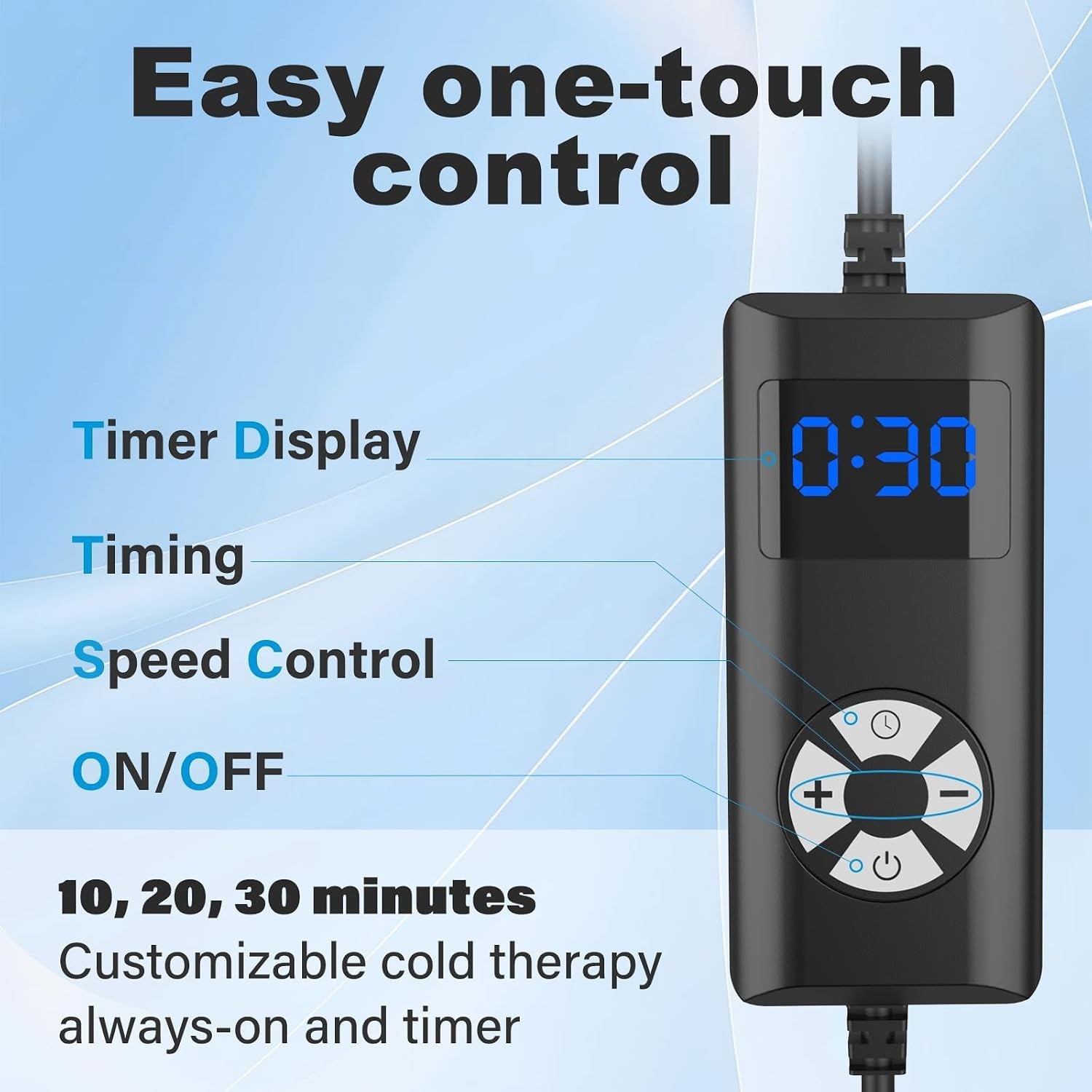 9 Quart Cold Therapy Machine Knee Ice Circulation Pump Timer Wrap I-CT810