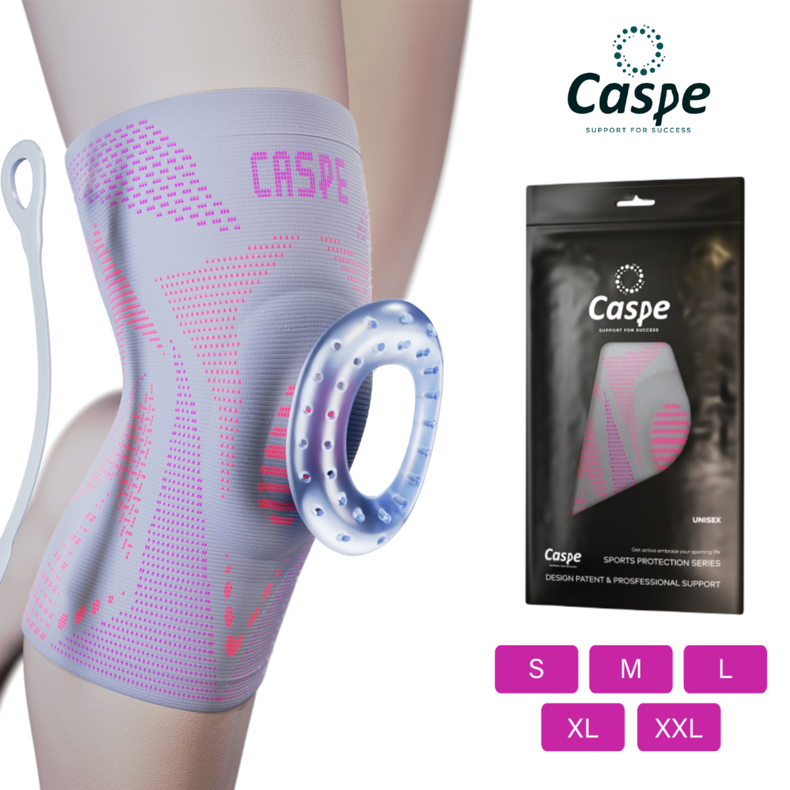 Caspe Woman Men for Knee Pain Knee Support with Patella Gel Pad Arthritis Relief
