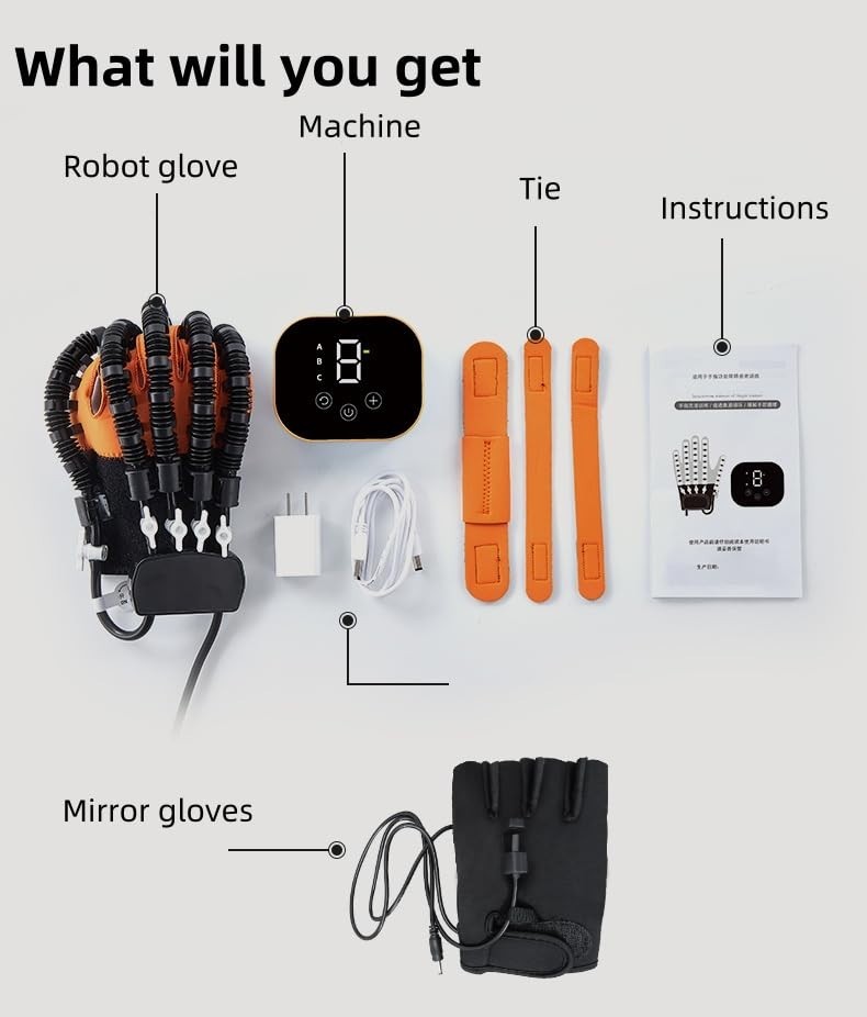 Right Hands Rehabilitation Robot Gloves, XL, Electric Hand Function Equipment