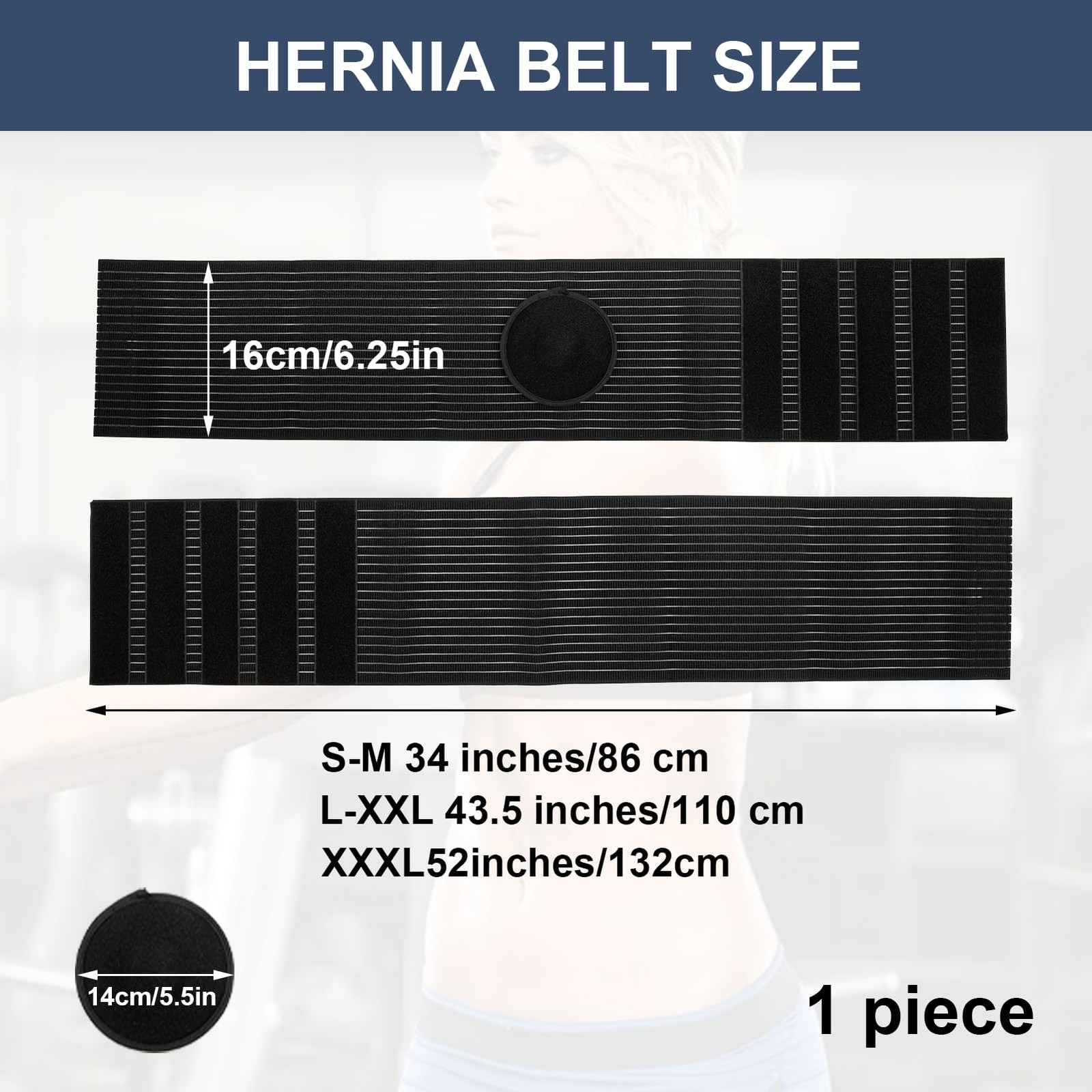 Umbilical Hernia Belt for Men & Women, Abdominal Support Binder with Hernia