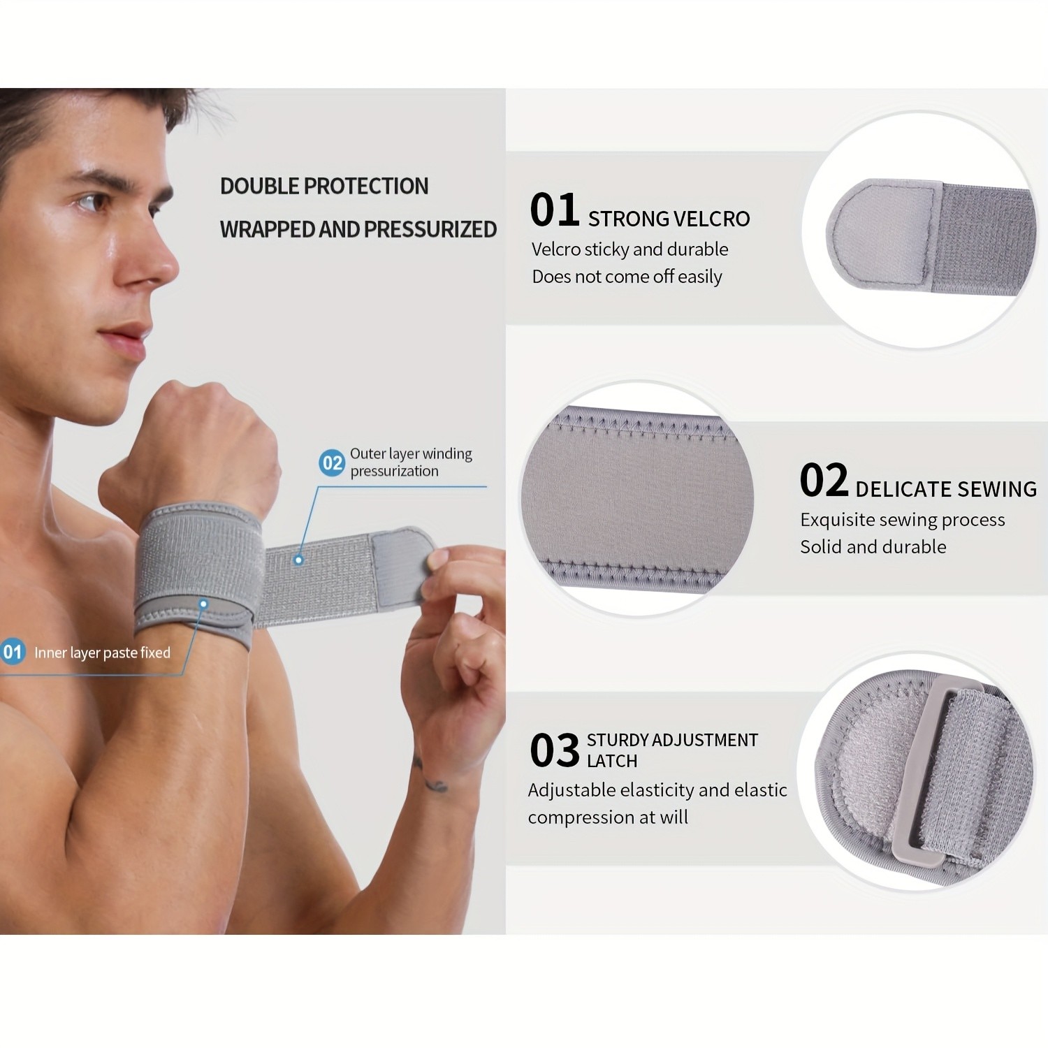 Breathable Wristbands for Gym, Typing, Basketball – Injury Prevention Support