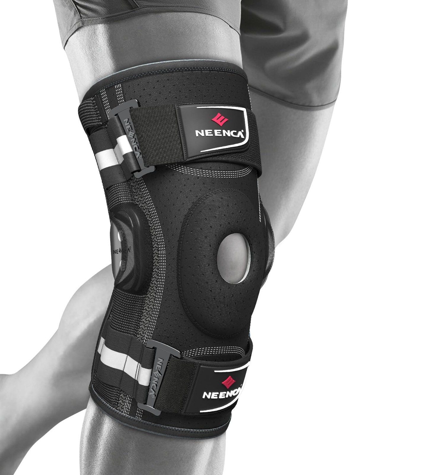 Professional Knee Brace for Knee Pain, Hinged Knee Support with Removable Dua…