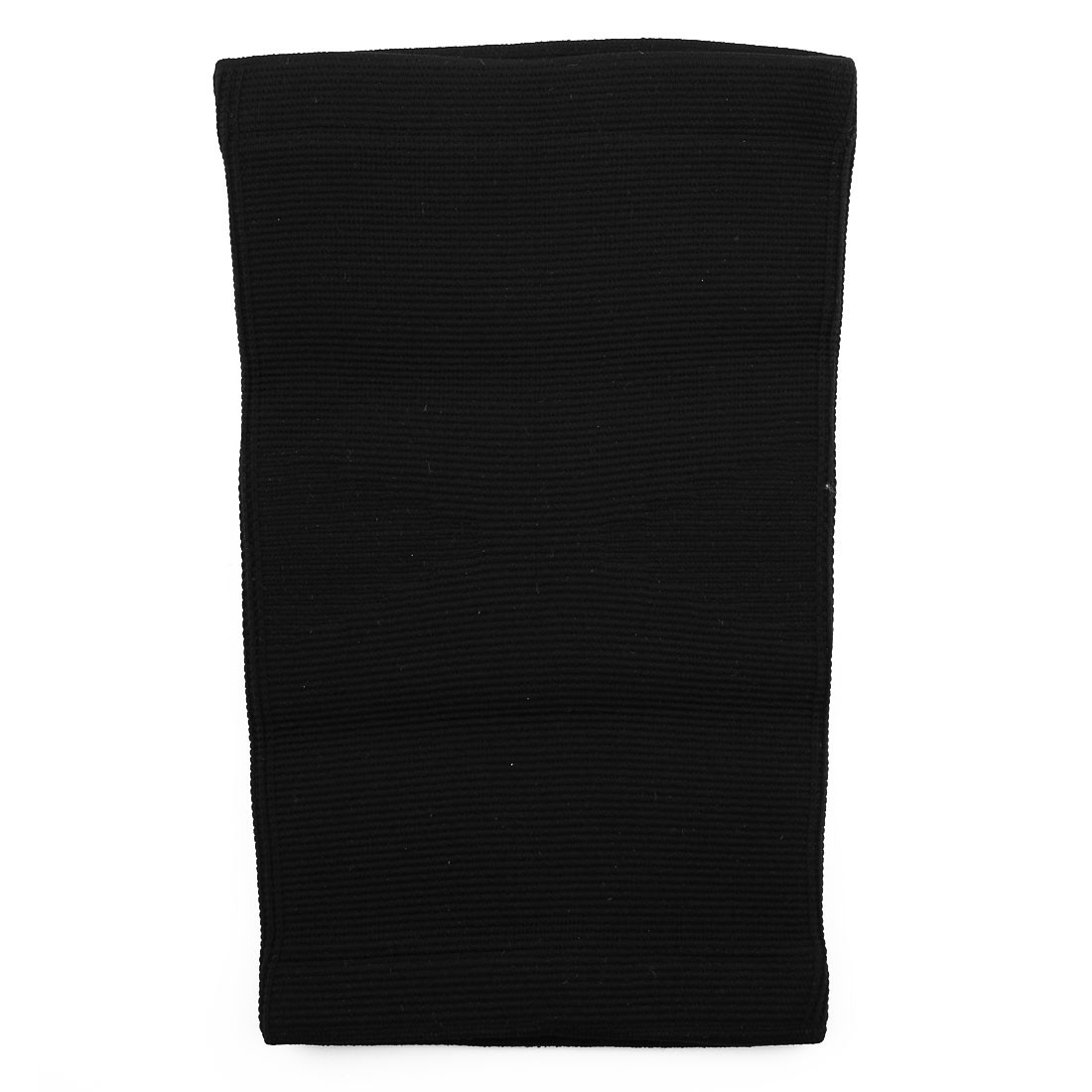 Sports Elastic Fabric Band Sleeve Knee Support Brace Protector Black 1pcs