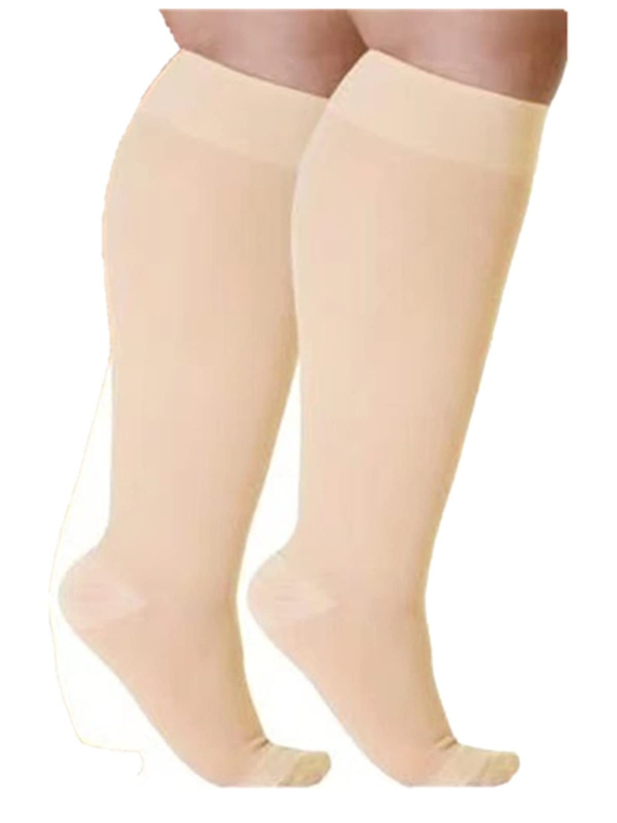 2 Pack Plus Size Compression Socks for Women and Men, 20-30mmhg Extra Large W…