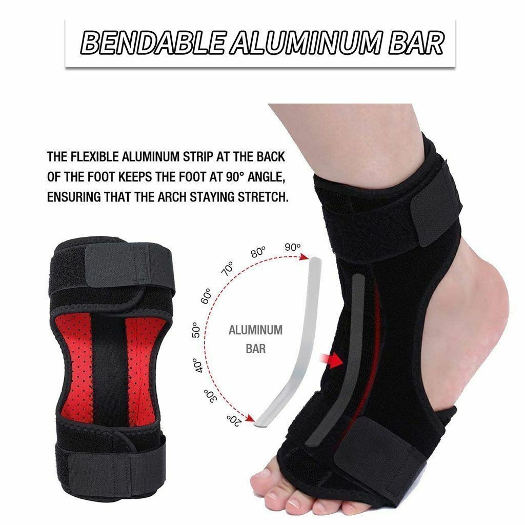 Plantar Fasciitis Night Splint Adjustable Foot Brace Drop Support Pain Relief