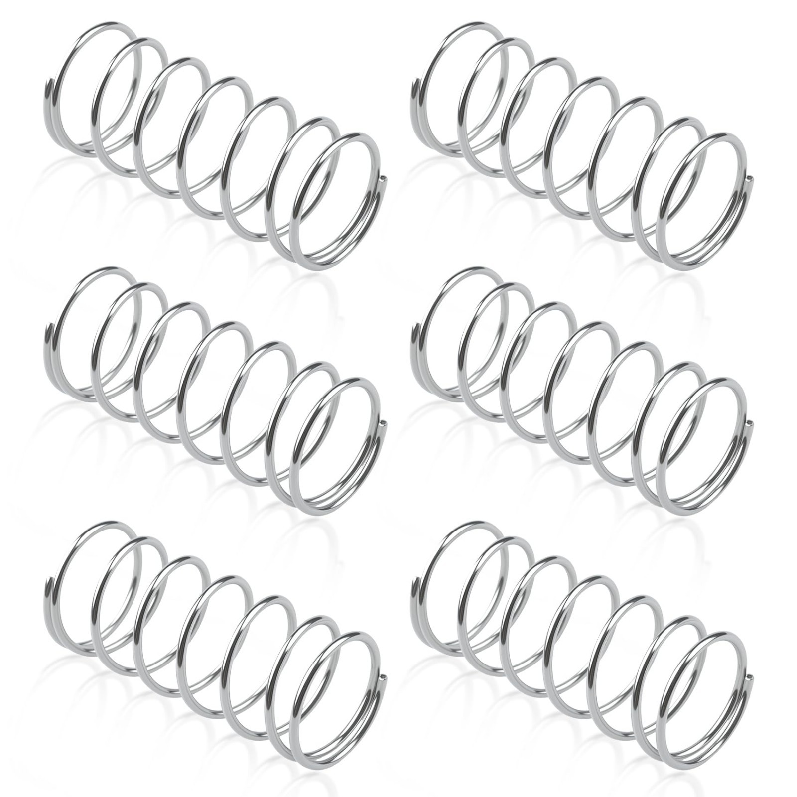 Compression Spring 5/8″ OD x 1.5″ Length, 0.041″ Wire, Durable Steel, Pack of 6