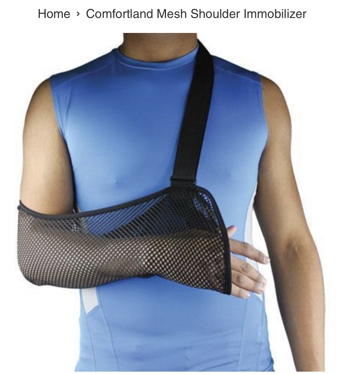 Comfortland Mesh Shoulder Immobilizer 21-103-4 Large New In Package