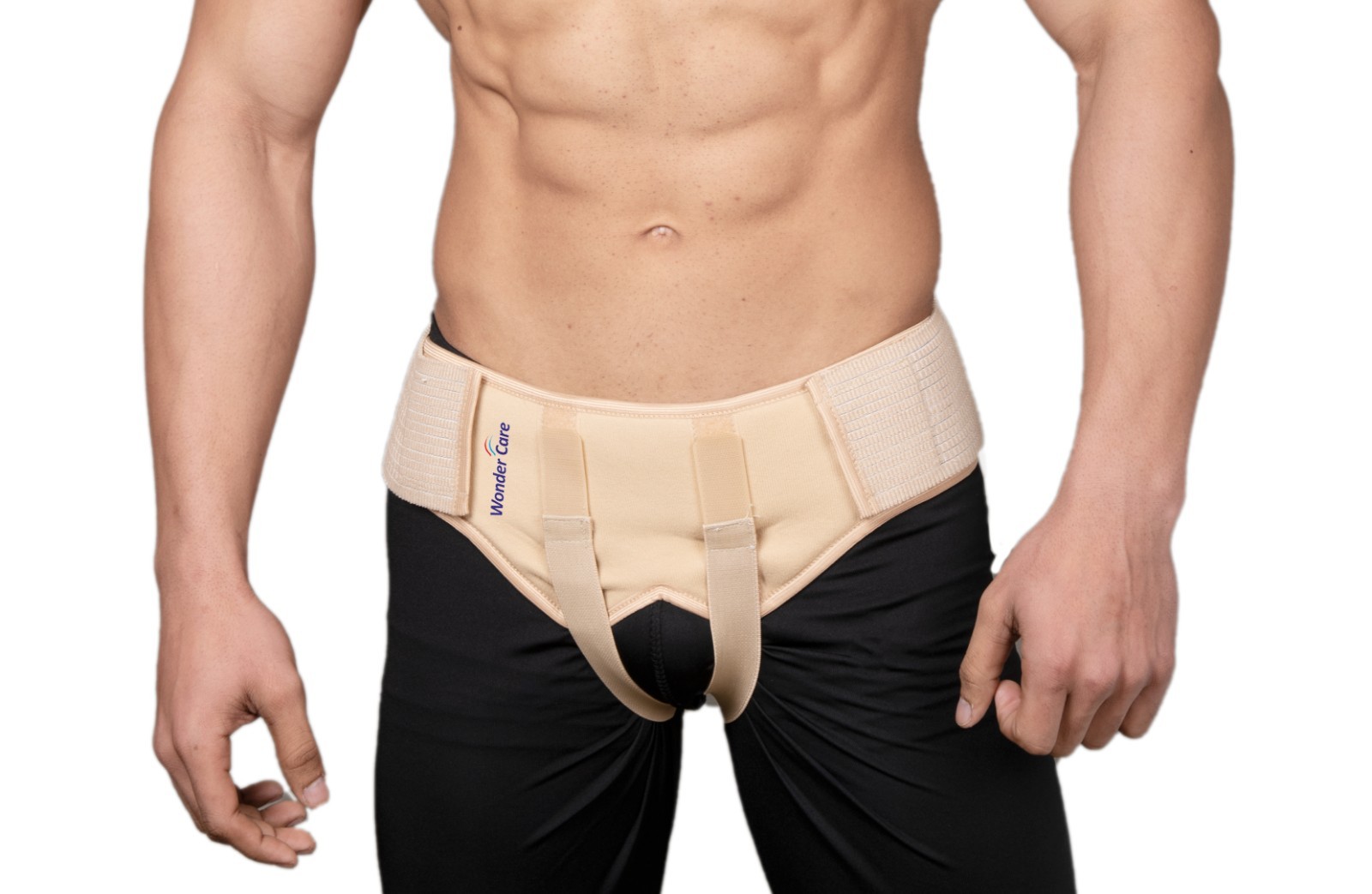 Groin Hernia Support for Men 2 Removable Compression Pad & Dual Adjustable strap