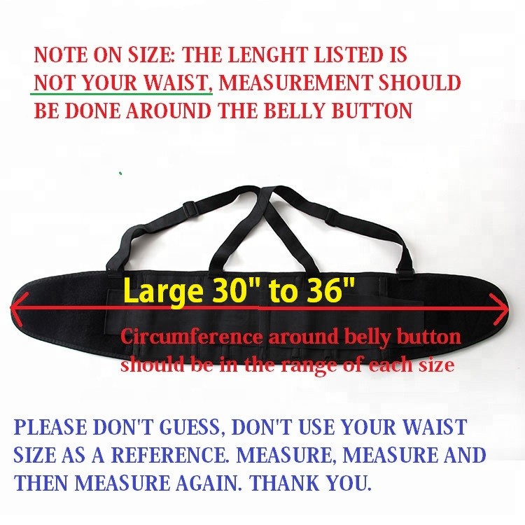 Adjustable Lower Back Brace Lumbar Support Waist Belt For Men Women Pain Relief