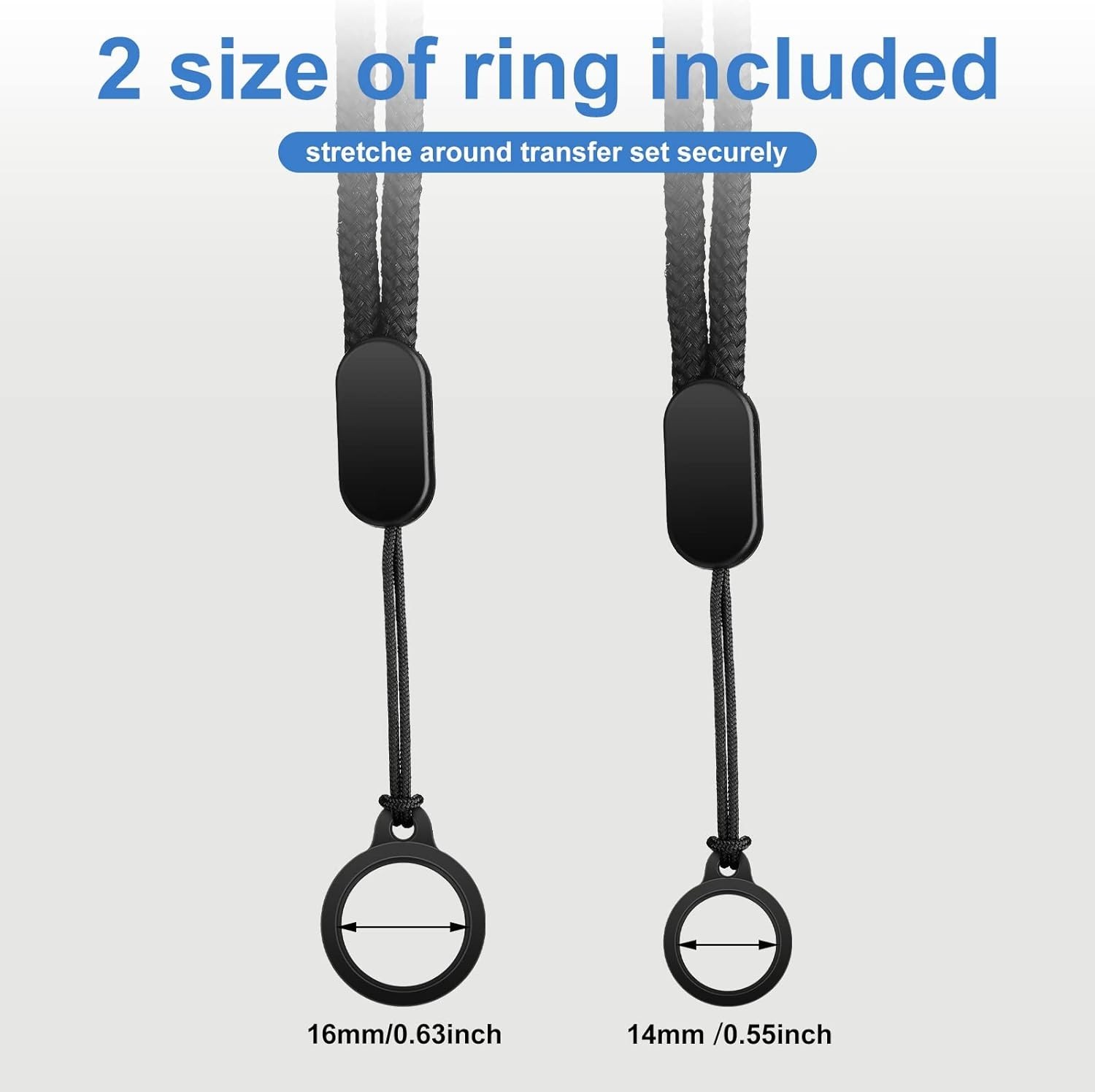 4 Colors Peritoneal Dialysis Accessories – Adjustable Lanyard and Silicone Rings