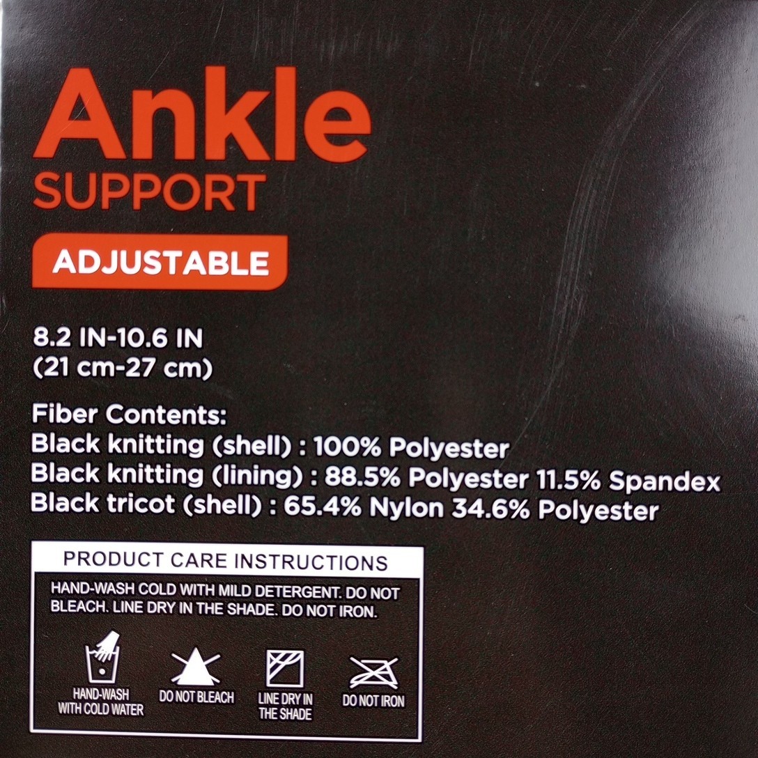 Adjustable Elastic Ankle Support Brace for Sports, Sprains, Arthritis Relief