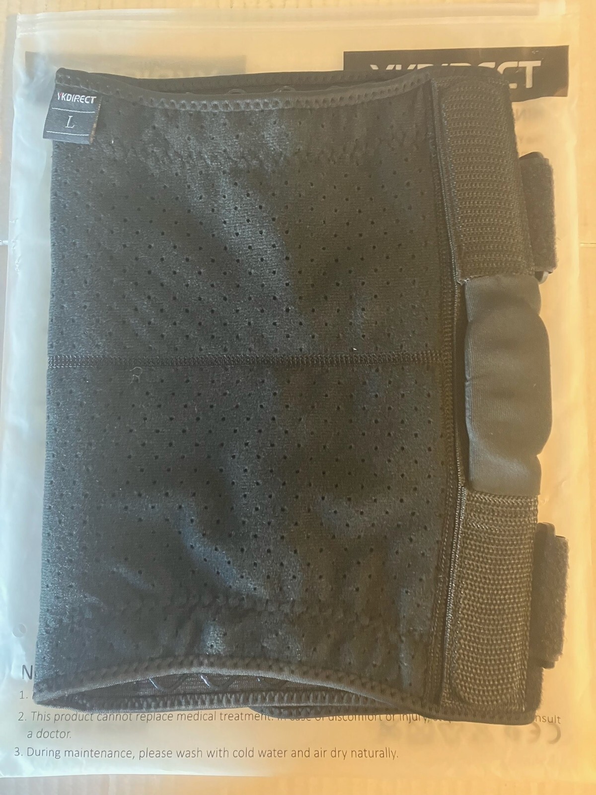 YKDirect Hinged Knee Brace Aluminum – 20% Spandex 80% Nylon – Unisex Size Large