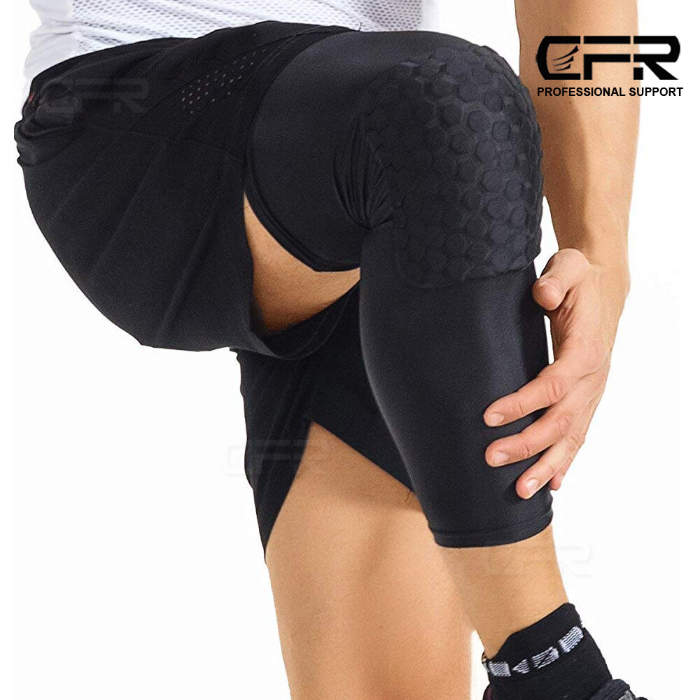 Honeycomb Pad Basketball Crashproof Antislip Knee Long Sleeve Protector Gear CFR