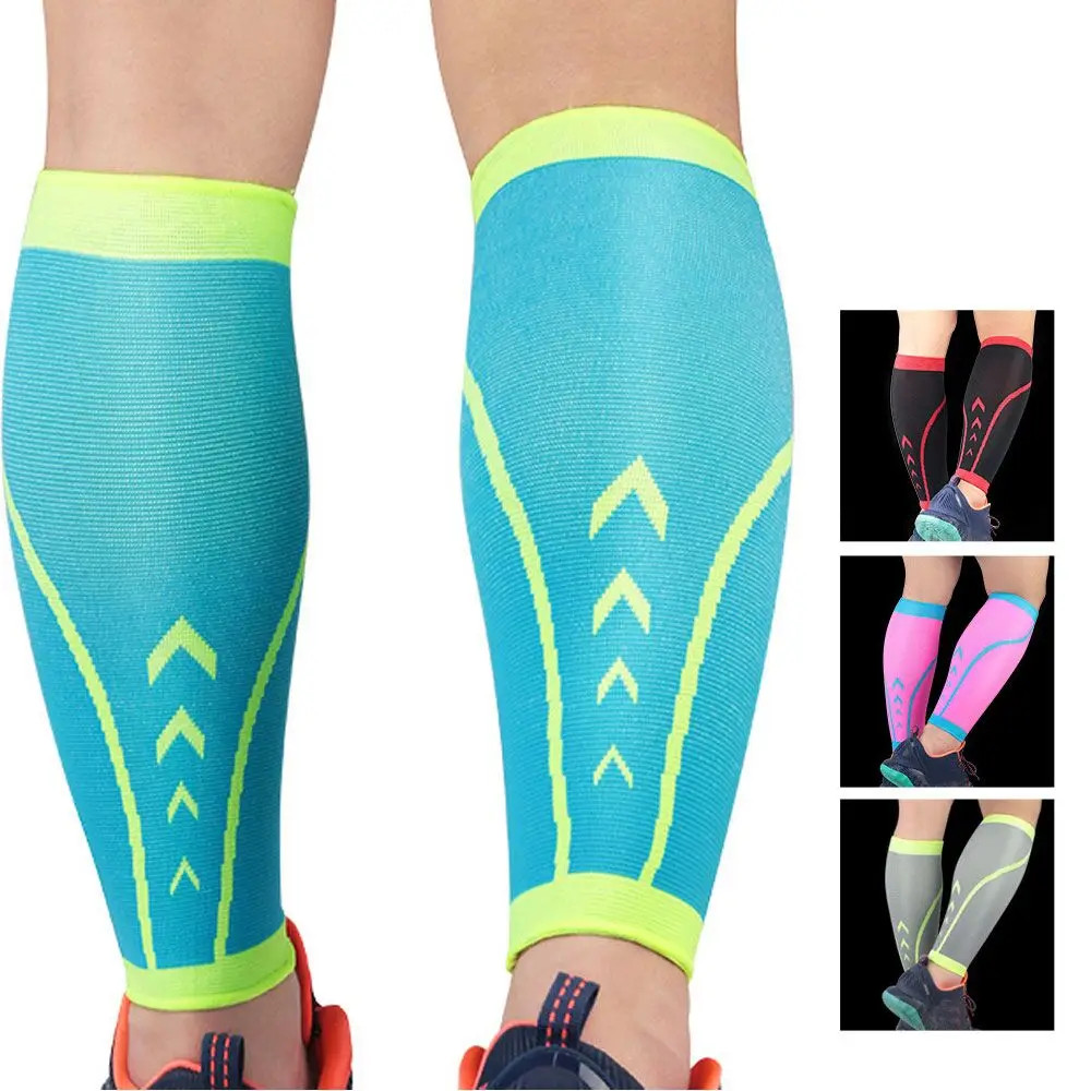 1Pcs Calf Compression Sleeves for Men & Women, Footless Compression Sock for Cyc