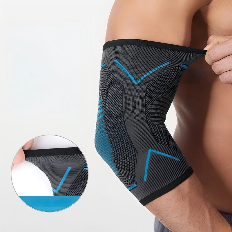 Breathable Elbow Support – 2-Pack Nylon Sports Brace for Gym Basketball Cycling