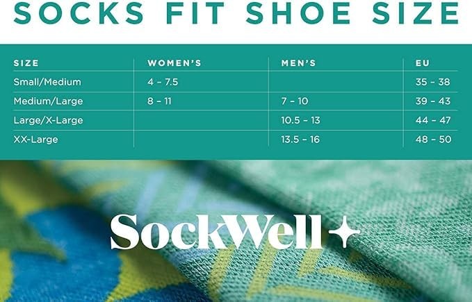 Sockwell Womens Circulator Moderate Graduated Compression Sock, Black Stripe –
