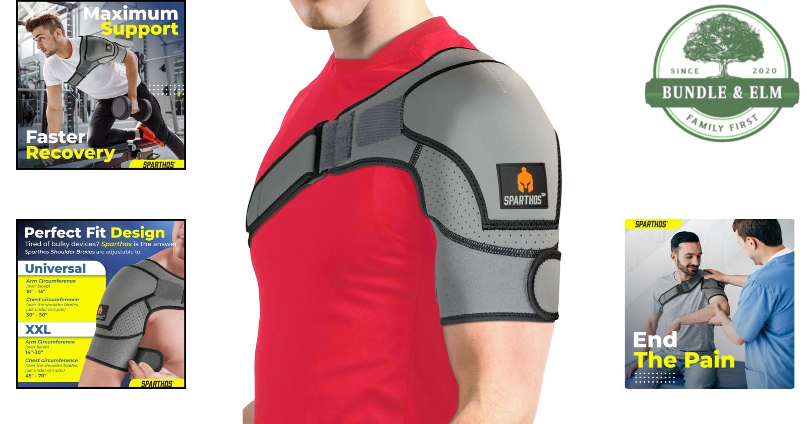 Lightweight Shoulder Support Brace – Perfect for Rotator Cuff & AC Joint Issues