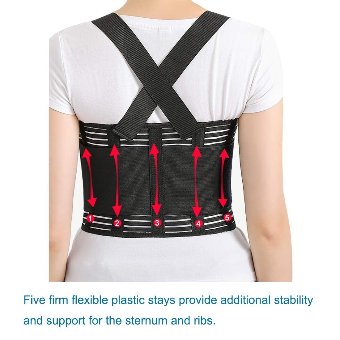 XL Rib and Chest Support Brace Breathable Belt for Broken Bruised Ribs Pain