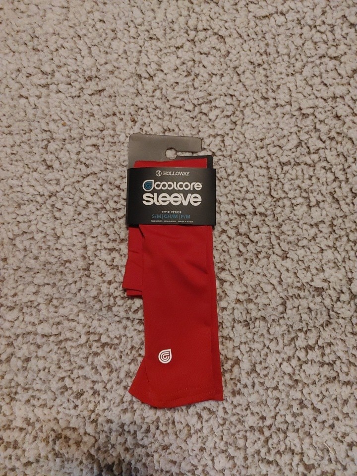 Holloway 222839 Arm Sleeve Powered by Coolcore Size S/M Cooling Red Sleeve