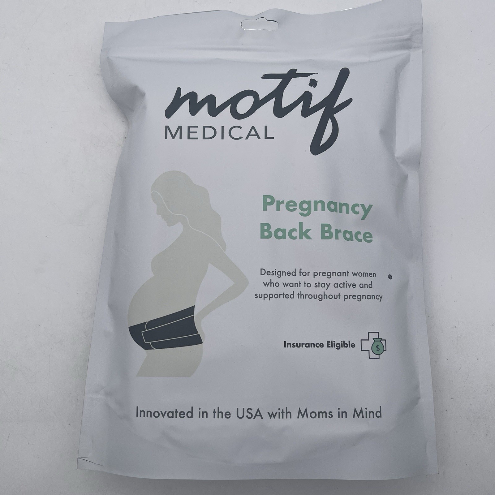 Motif Medical Pregnancy Back Brace Support Band Size XL White AAA0016-05 T22