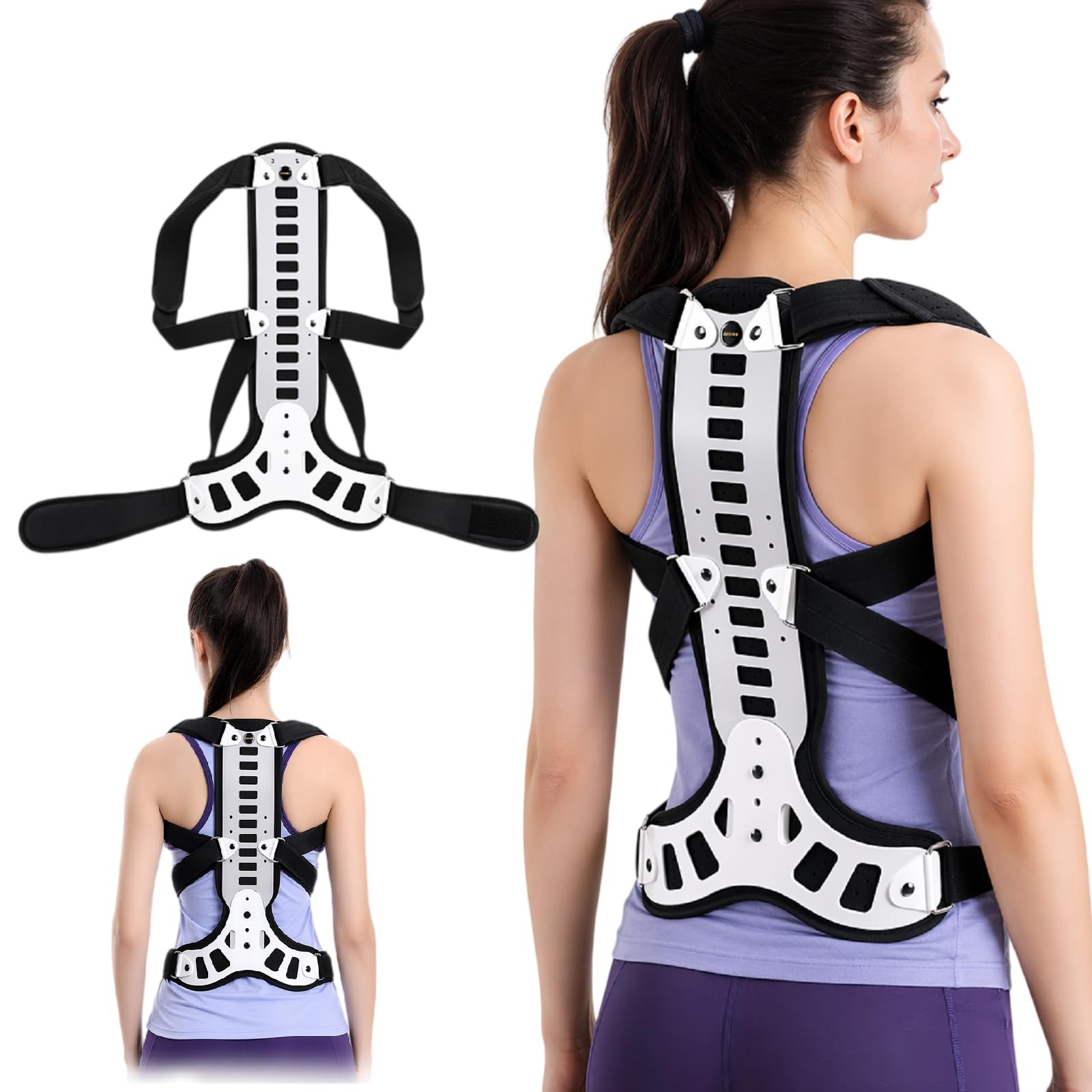 Adjustable Spine Posture Corrector for Back Support,2026 New Full Scoliosis B…