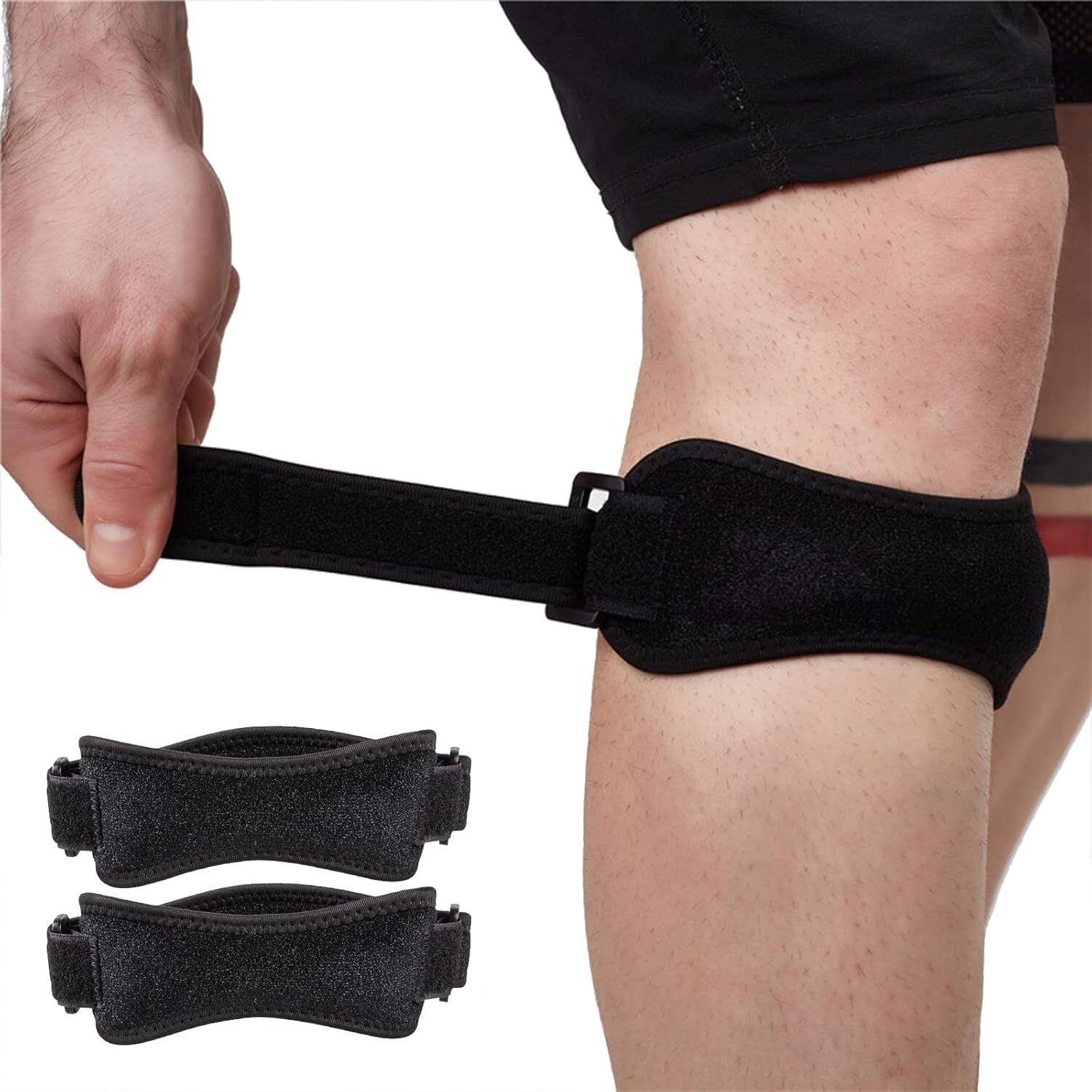 2× Knee Brace Support Patella Stabilizer Strap Arthritis Pain Relief Running USA