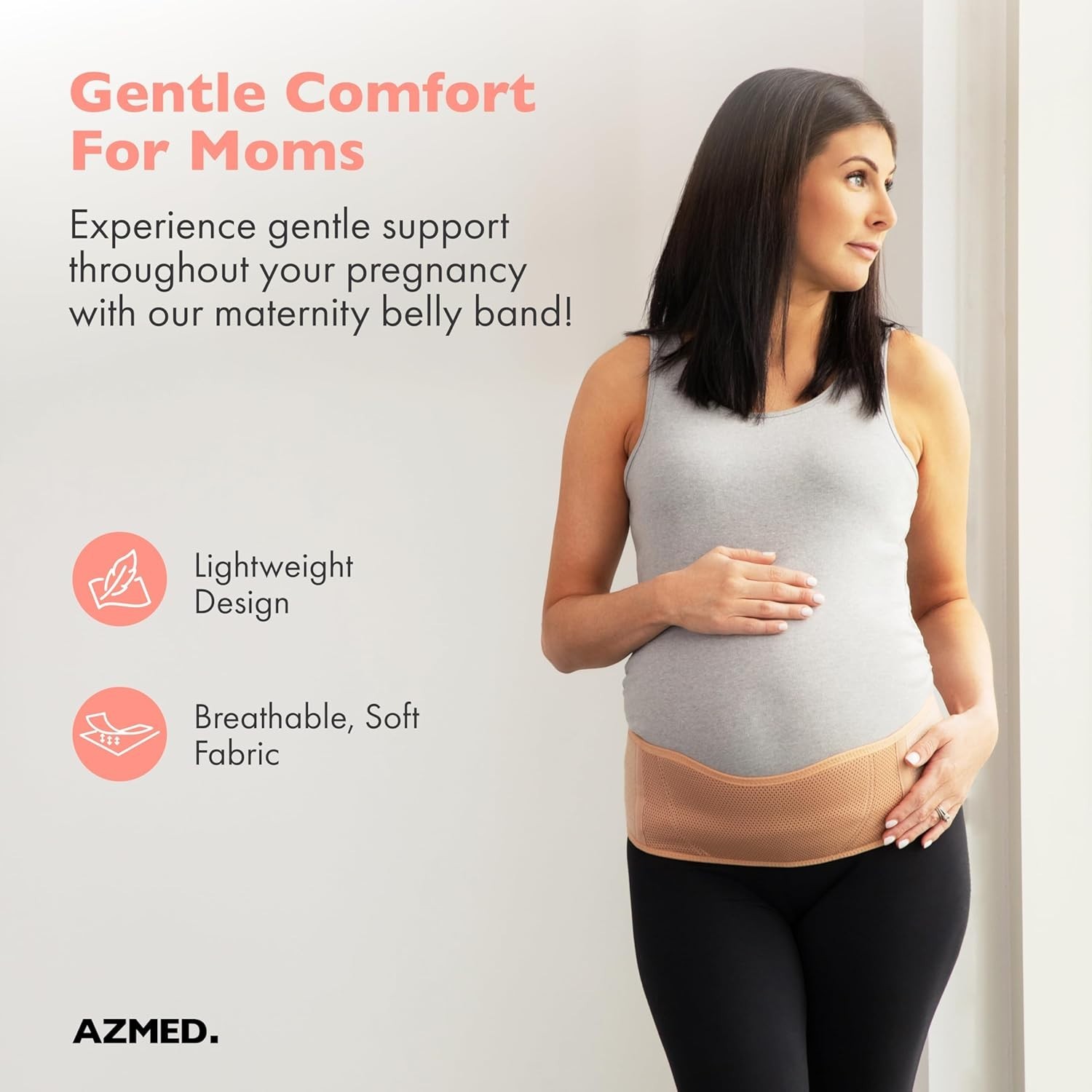 Adjustable Maternity Belt Back Support – Comfort & Relief for 46-In Belly