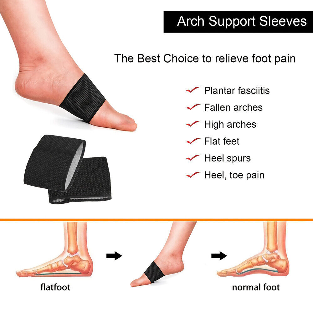 Ankle Brace Support Compression Sleeve Pain Relief Plantar Fasciitis Foot Wrap