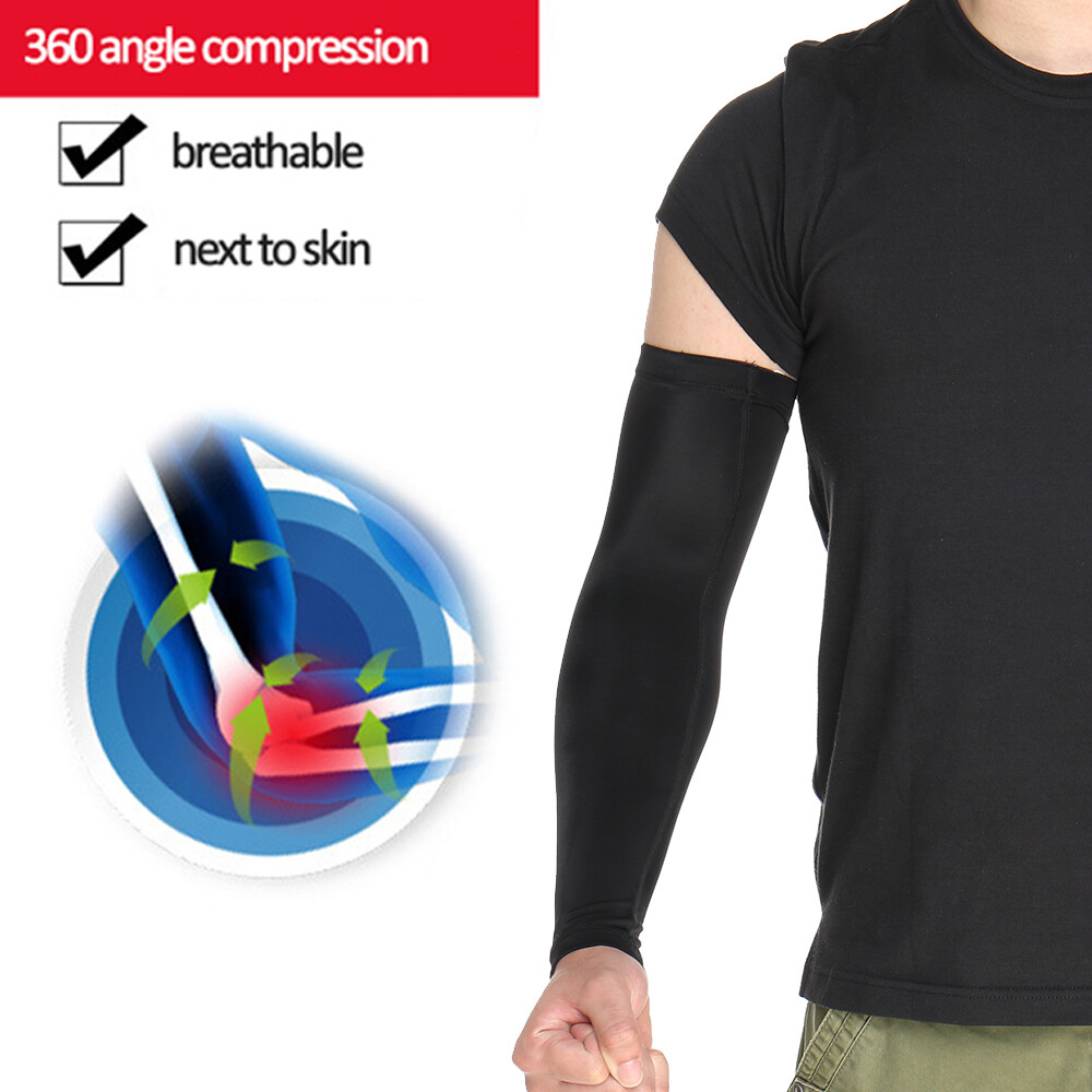 Compression Arm Sleeve Elbow Support Brace Joint Pain Relief Arthritis Sport CFR