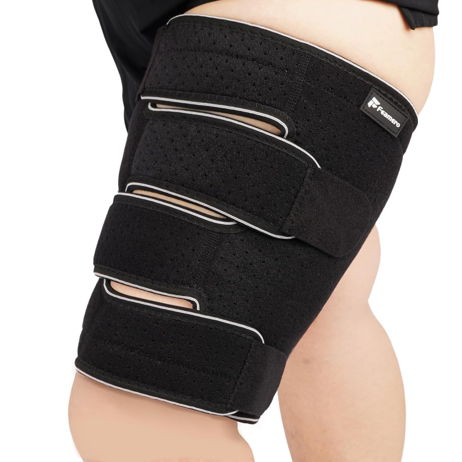 Plus Size Thigh Compression Wrap for Swelling Relief TWO PK XL
