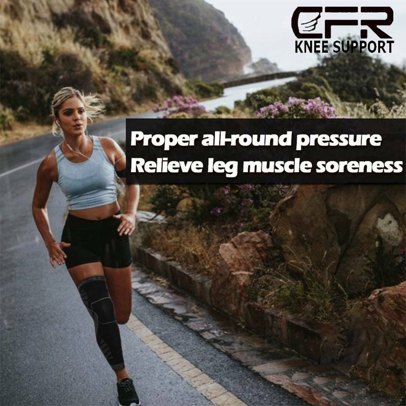 Knee Support Brace Full Leg Compression Sleeve Leg Protection Running Basketball