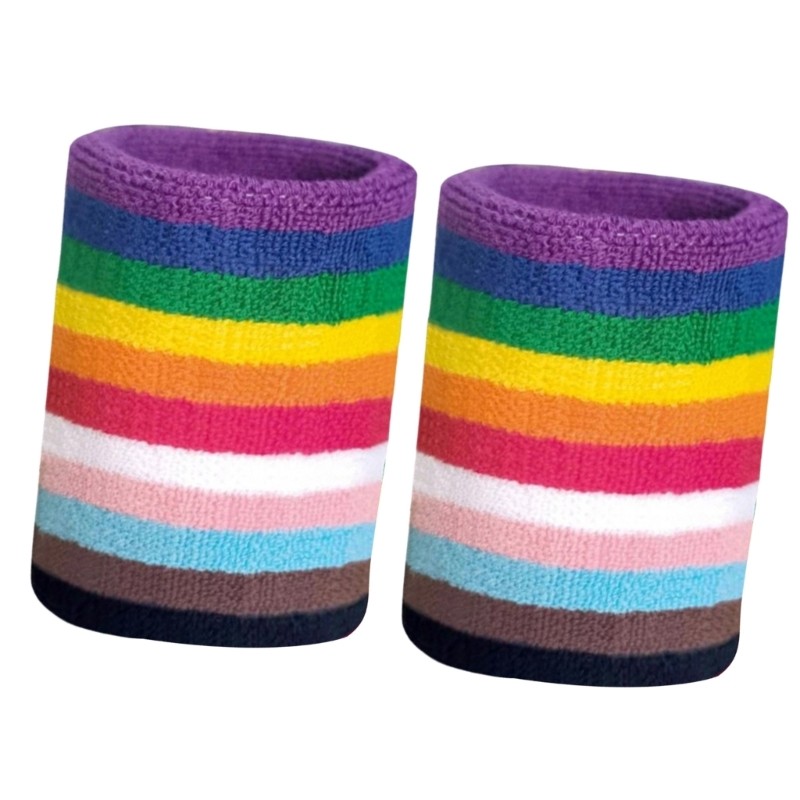 Moisture Control Exercise Wristbands Stylish Color Gym Running Equipment