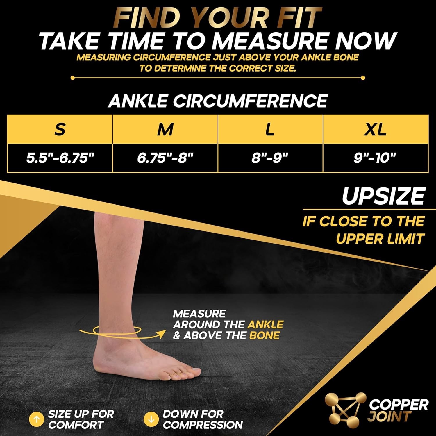 All-Day Support Ankle Brace for Men & Women – Medium, Lightweight and Breathable