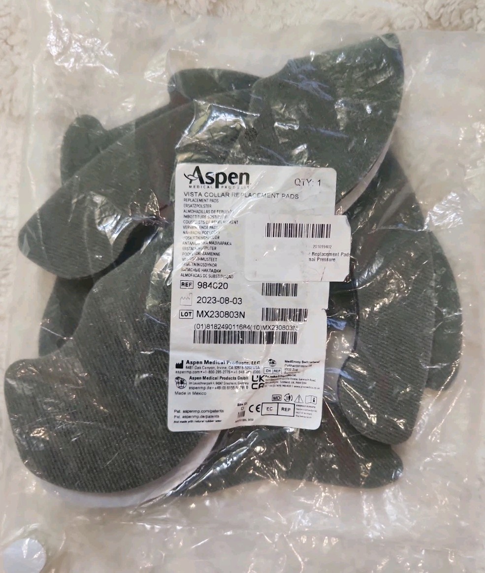 Aspen Vista Cervical Collar Replacement Pads ~ 984020 ~ Sealed