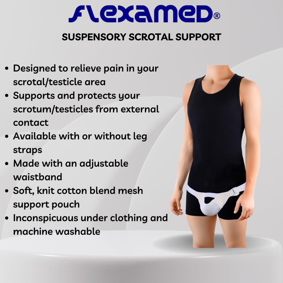 Suspensory Scrotal Support Medium Pouch – Hydrocele, Varicocele Relief