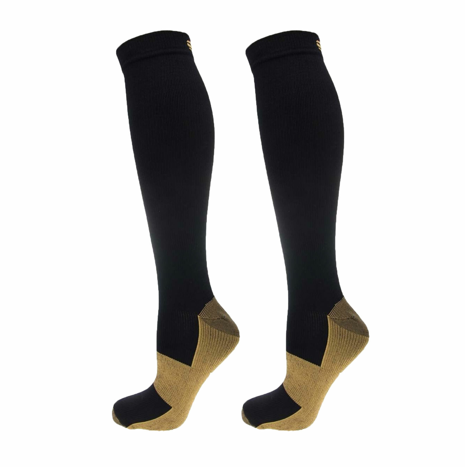 3 Pairs Copper Infused Compression Socks 20-30mmHg Graduated Mens Womens S-XXL