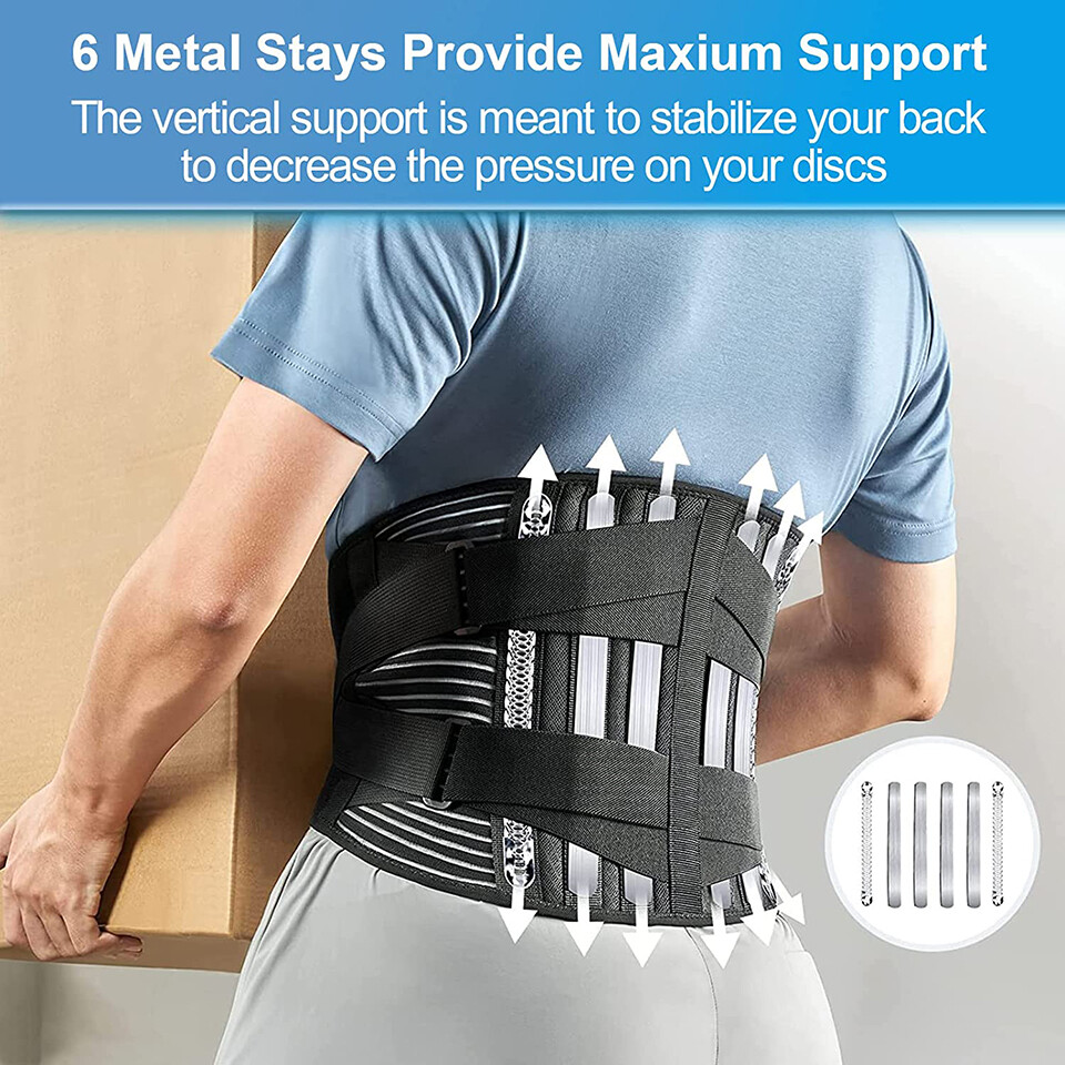 Lower Back Brace Lumbar Support Band Waist Belt For Men Women Pain Relief Girdle