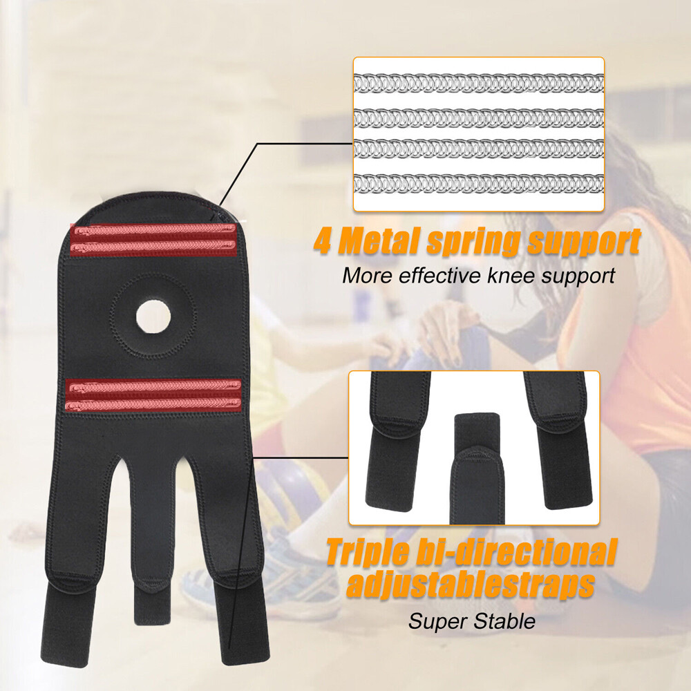 Knee Brace Compression Sleeve Support Sports Joint Arthritis Patella Stabilizer