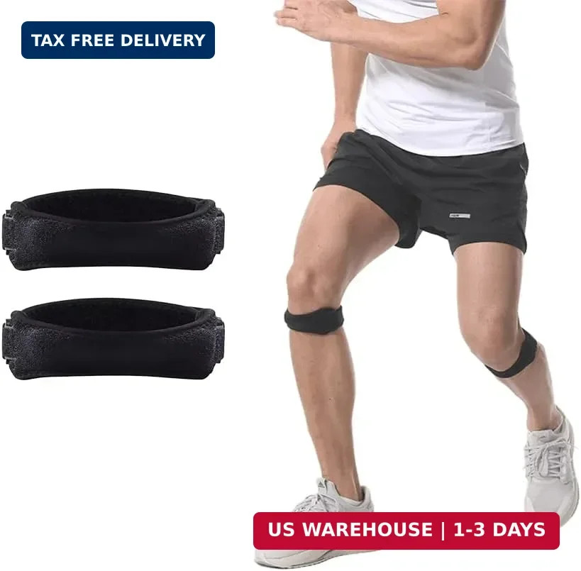 INOGIH 2 pcs Knee-Brace for Men Women Patella-Tendon-Knee-Support-Strap for Bask
