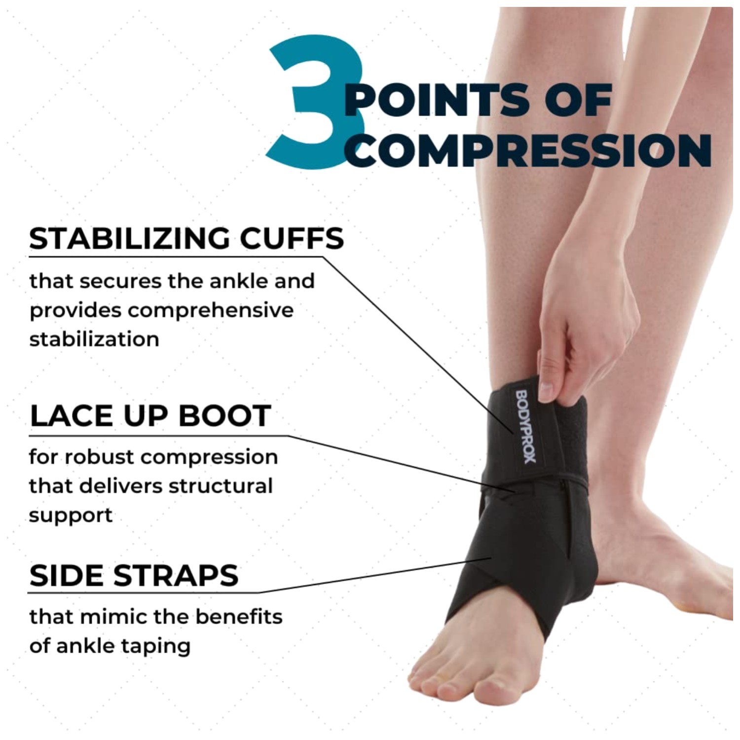 Flexible Ankle Brace for Mobility and Stability