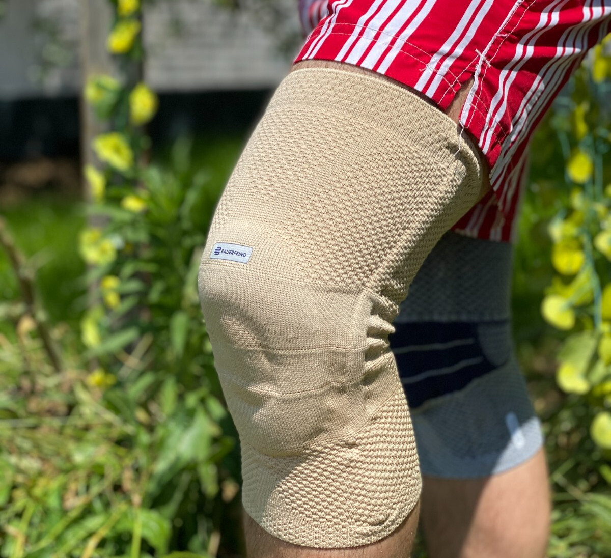 Bauerfeind GenuTrain Size 5 Knee Joint Brace Patella Support Bandage Sleeve ACL