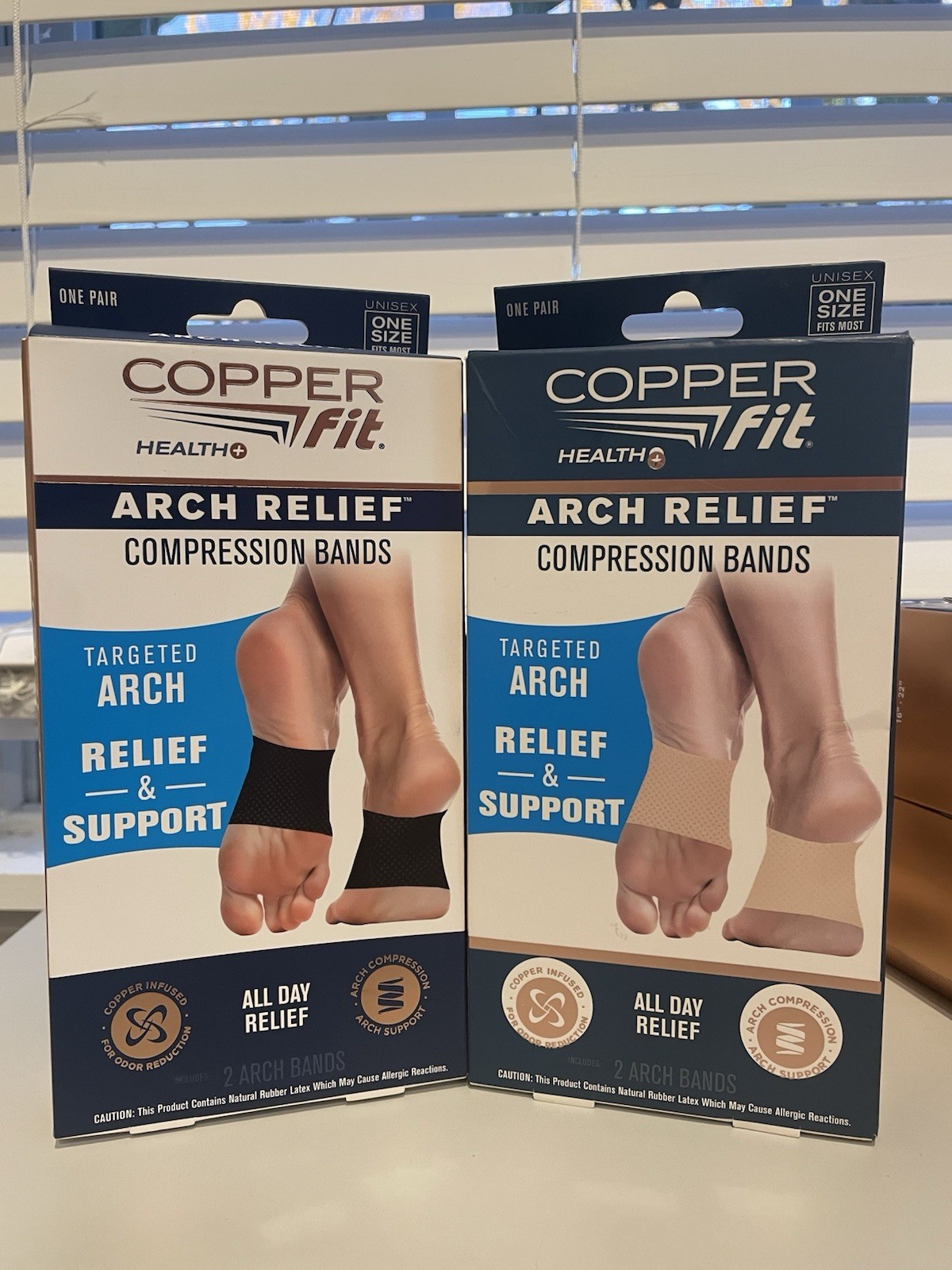 Copper Fit Health Unisex Arch Relief Compression Bands Unisex One Size Fits Most