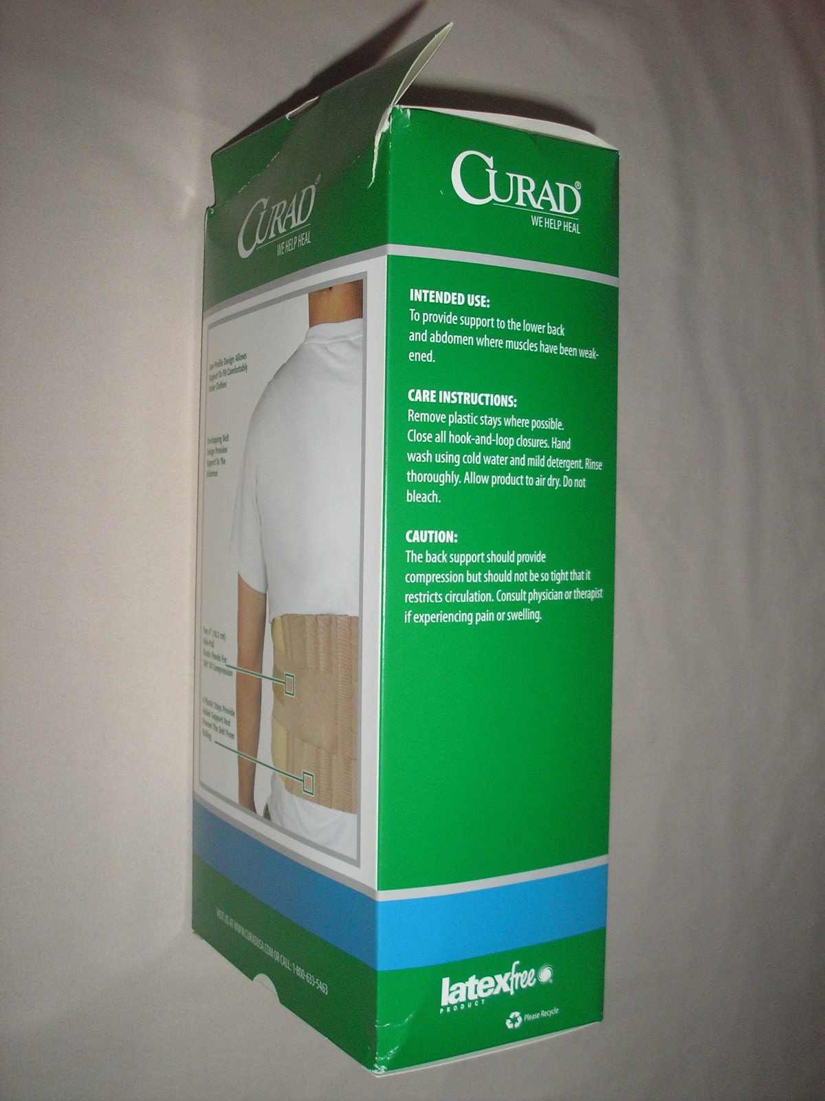 NEW! CURAD UNIVERSAL COMPRESSION FOR COMFORT BACK SUPPORT BELT 33″ – 48″ Waist