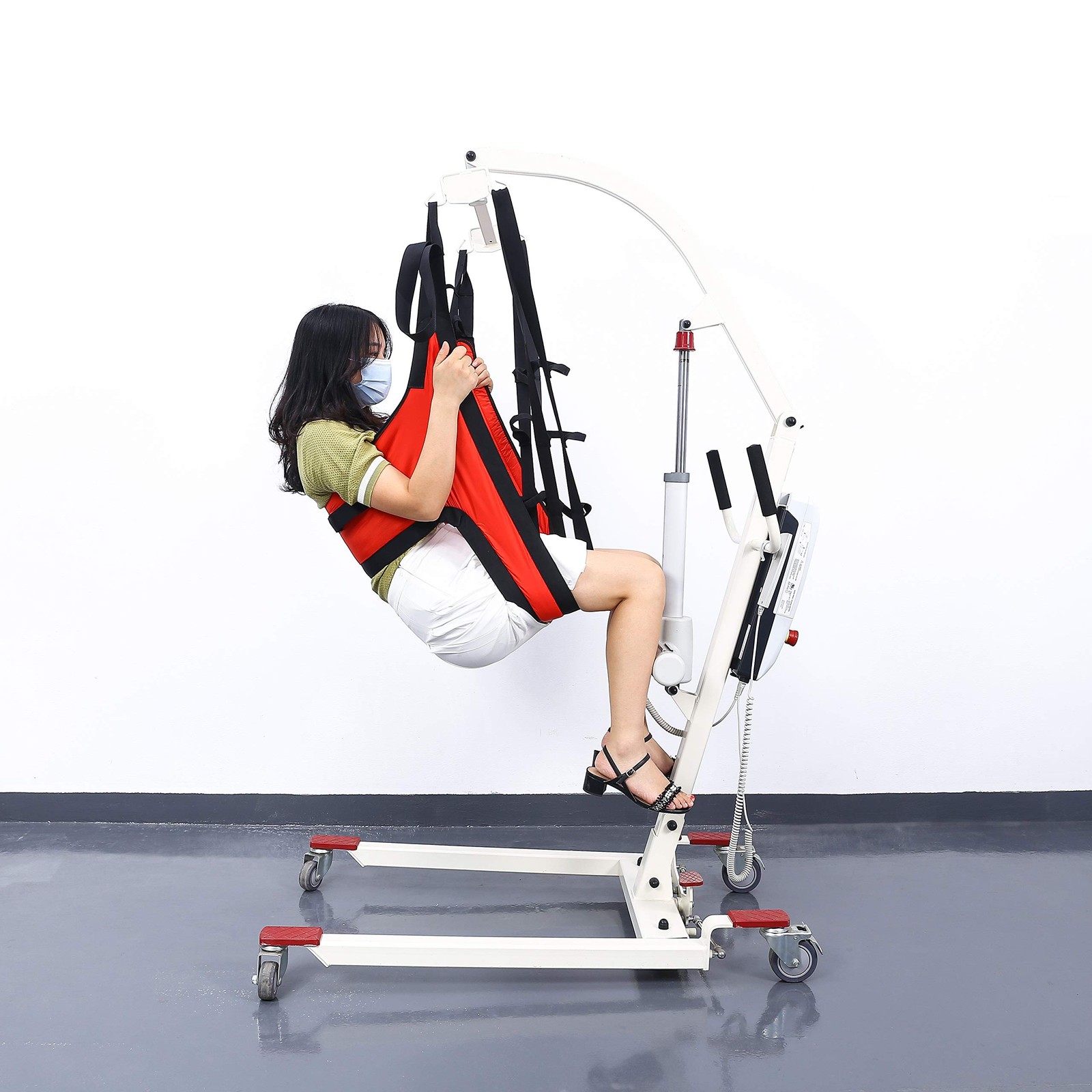 Lift Sling, Medical Patient Lift Slings with Commode Cutout, Four Point Support