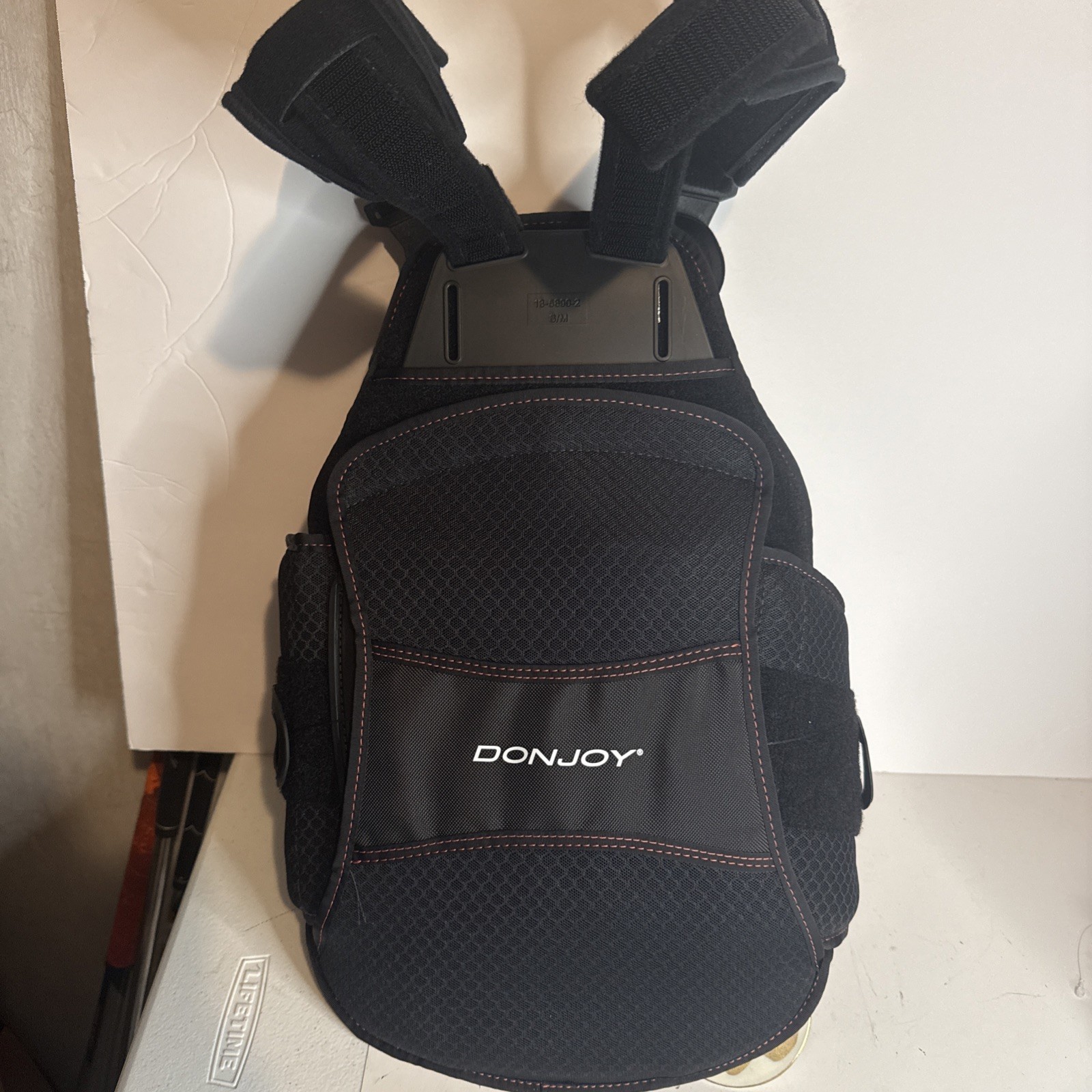 DonJoy Back Brace II TLSO Adjustable Orthopedic Brace S/M Black Stabilization
