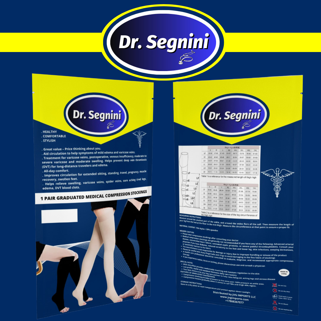 COMPRESSION STOCKINGS 20-30 mmHg KNEE HIGH OPEN TOE SOCKS VARICOSE VEIN ✅J9202✅