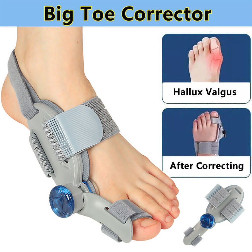 Bunion Fix Toe Valgus Corrector Big Toe Straightener Adjustable for Men & Women