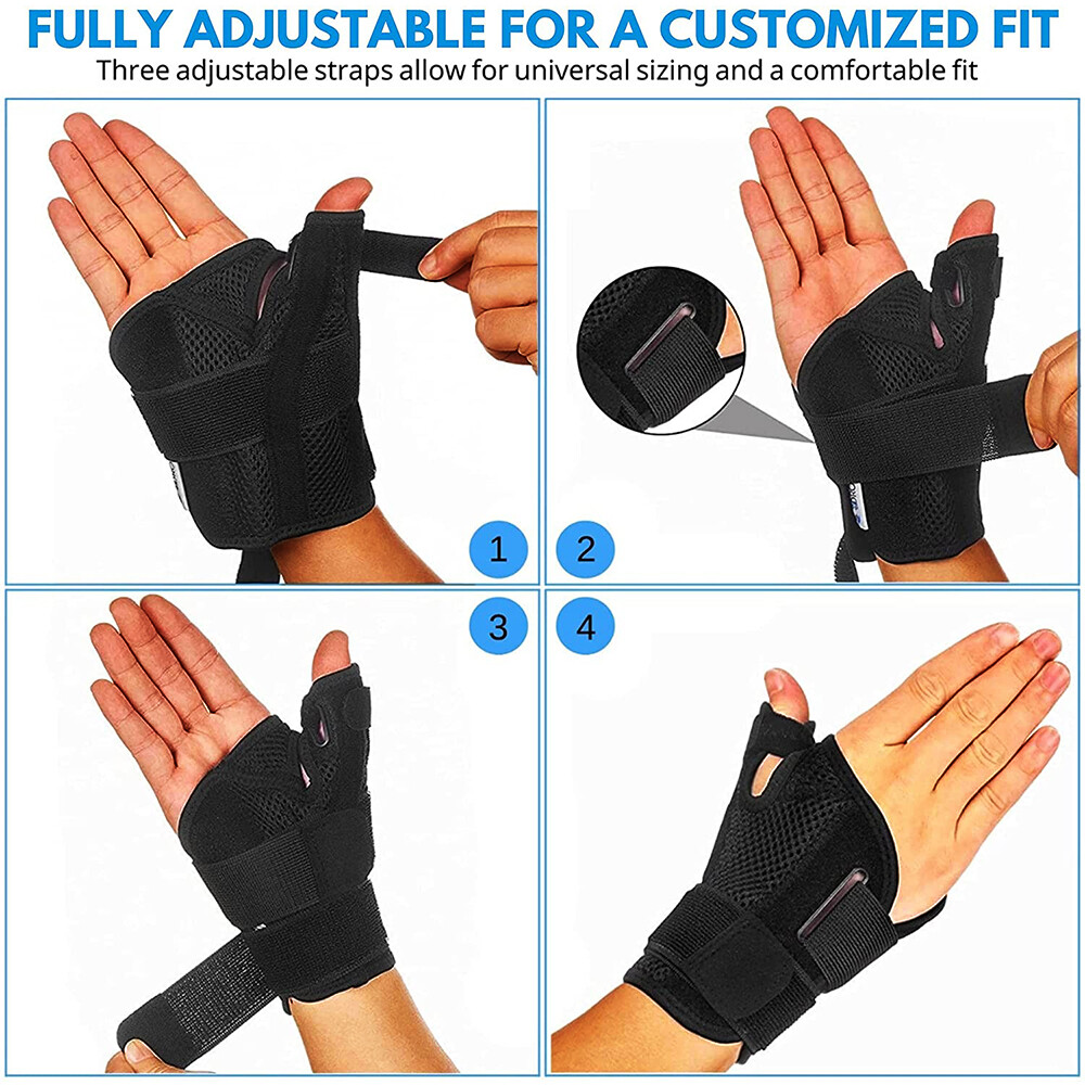 Thumb Wrist Support Brace Splint Carpal Tunnel Sprain Arthritis Left Right Hand