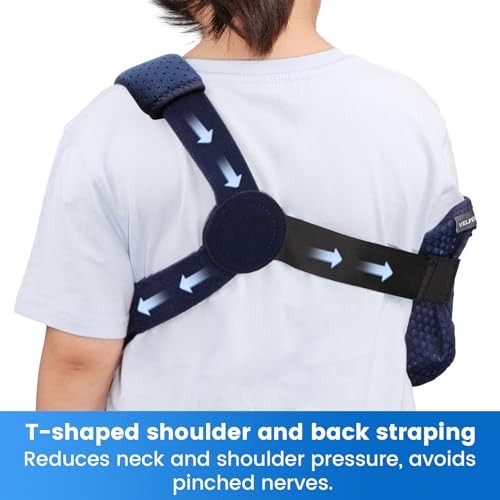 Kids Arm Sling Shoulder Immobilizer with X-Small Kids Mesh Version-Right Hand