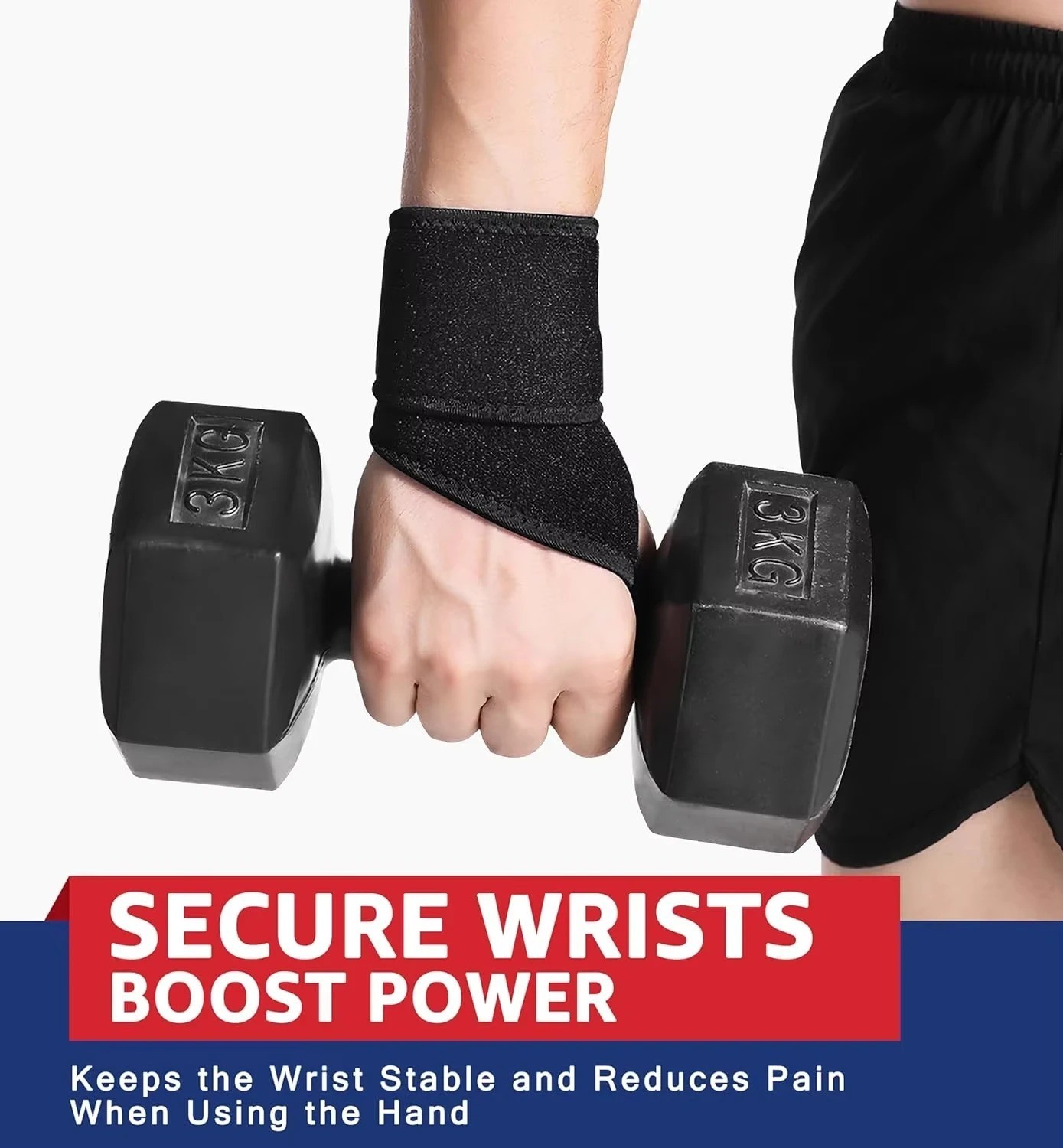 Wrist Brace Sports Band Wrap Adjustable Support Gym Strap Carpal Tunnel Bandage